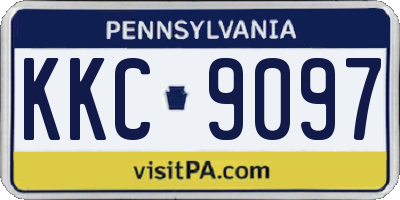 PA license plate KKC9097