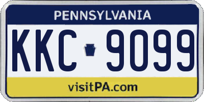 PA license plate KKC9099