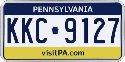 PA license plate KKC9127