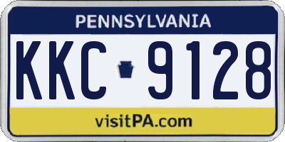 PA license plate KKC9128