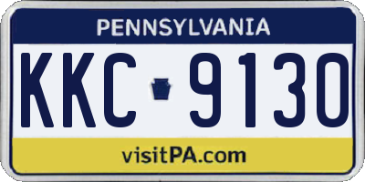 PA license plate KKC9130