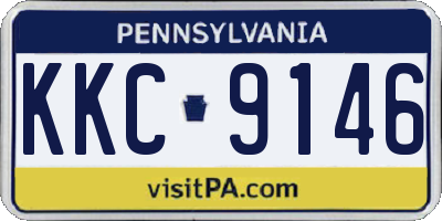 PA license plate KKC9146
