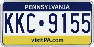 PA license plate KKC9155