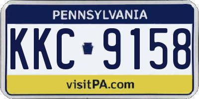 PA license plate KKC9158