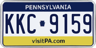 PA license plate KKC9159