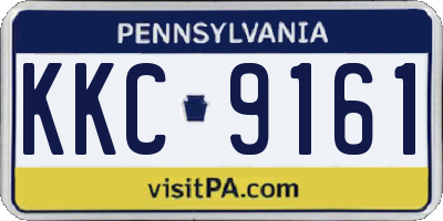 PA license plate KKC9161