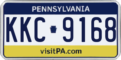 PA license plate KKC9168