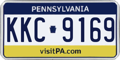 PA license plate KKC9169