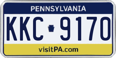 PA license plate KKC9170