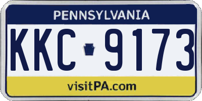 PA license plate KKC9173