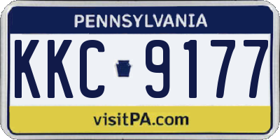 PA license plate KKC9177