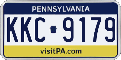PA license plate KKC9179