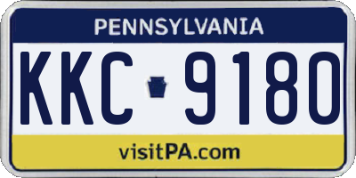 PA license plate KKC9180