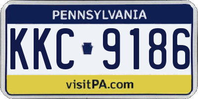 PA license plate KKC9186