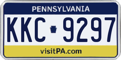 PA license plate KKC9297