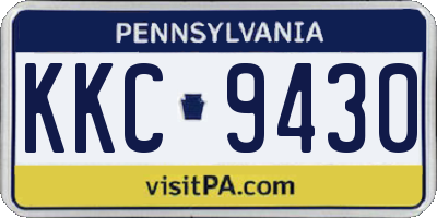 PA license plate KKC9430