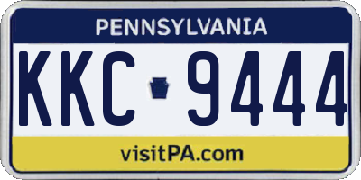 PA license plate KKC9444