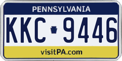 PA license plate KKC9446