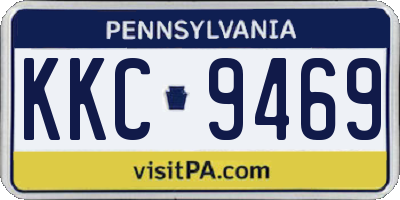 PA license plate KKC9469
