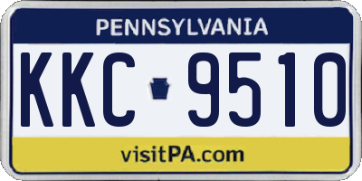 PA license plate KKC9510