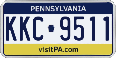 PA license plate KKC9511