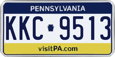 PA license plate KKC9513