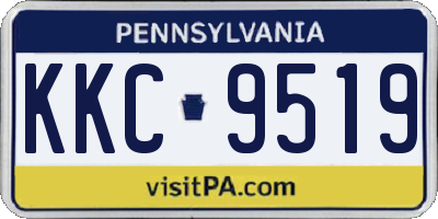 PA license plate KKC9519