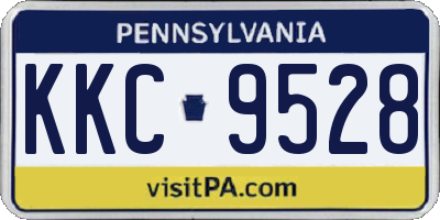 PA license plate KKC9528