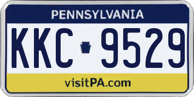 PA license plate KKC9529