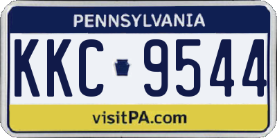 PA license plate KKC9544