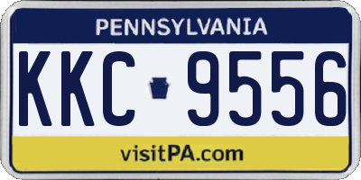 PA license plate KKC9556