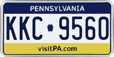 PA license plate KKC9560