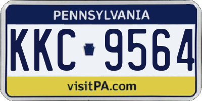 PA license plate KKC9564
