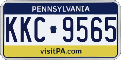 PA license plate KKC9565