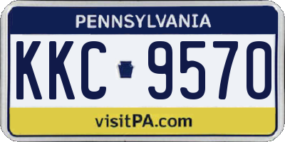PA license plate KKC9570