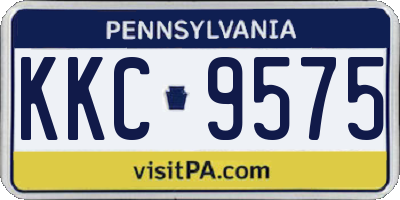 PA license plate KKC9575