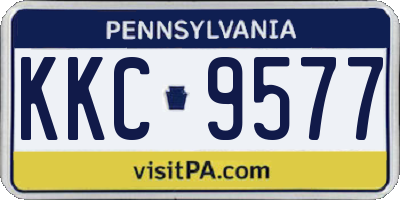 PA license plate KKC9577