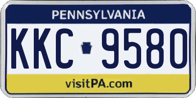 PA license plate KKC9580
