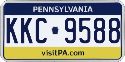 PA license plate KKC9588