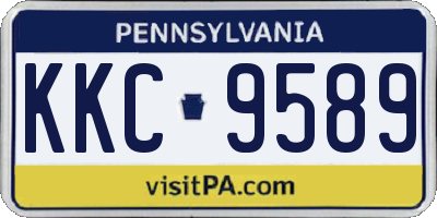 PA license plate KKC9589