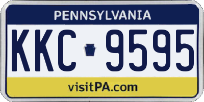 PA license plate KKC9595