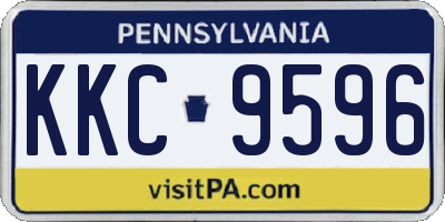 PA license plate KKC9596