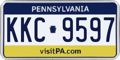 PA license plate KKC9597
