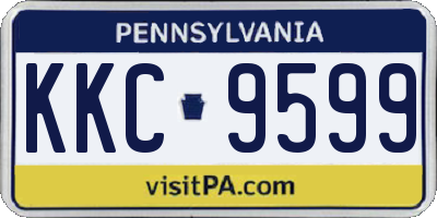 PA license plate KKC9599
