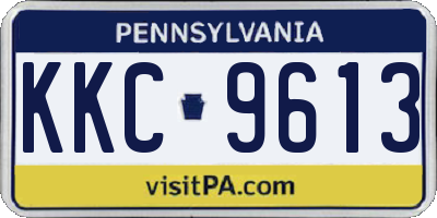 PA license plate KKC9613