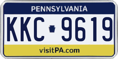 PA license plate KKC9619