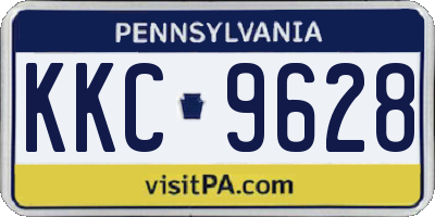 PA license plate KKC9628