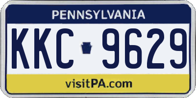 PA license plate KKC9629
