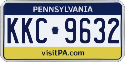 PA license plate KKC9632