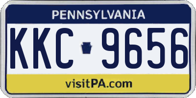 PA license plate KKC9656